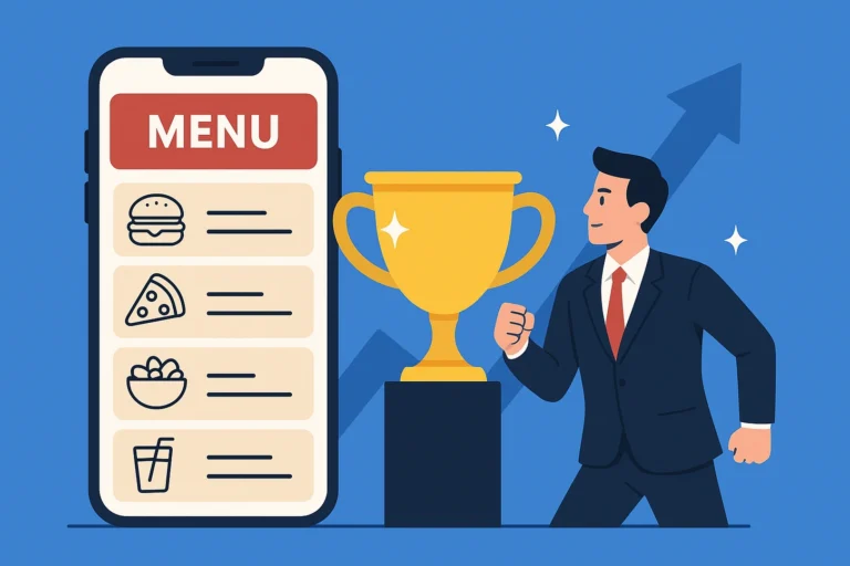 امکان رقابت با رقبا با منو آنلاین